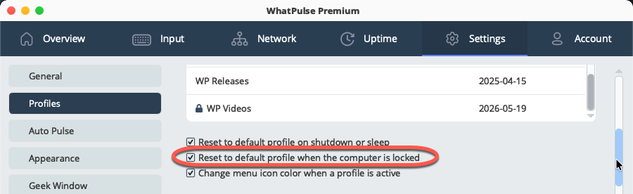 Profile reset on lock in WhatPulse 6.3