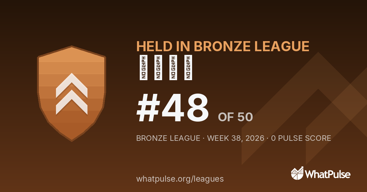 五六七八 finished #48 of 50 in the Bronze League