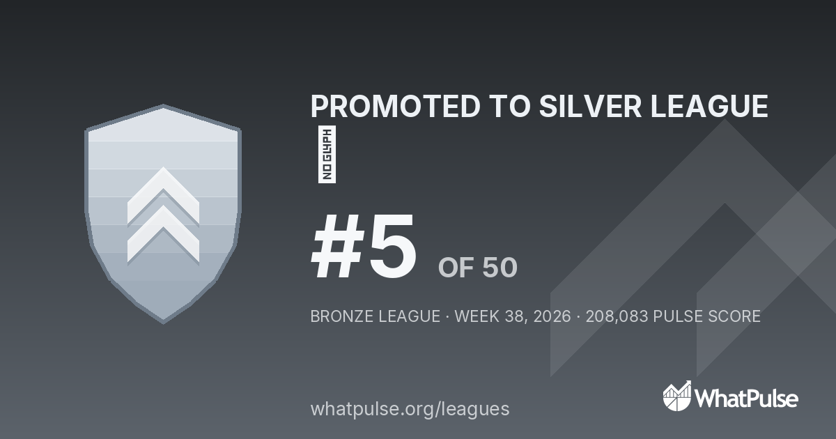 金 finished #5 of 50 in the Bronze League