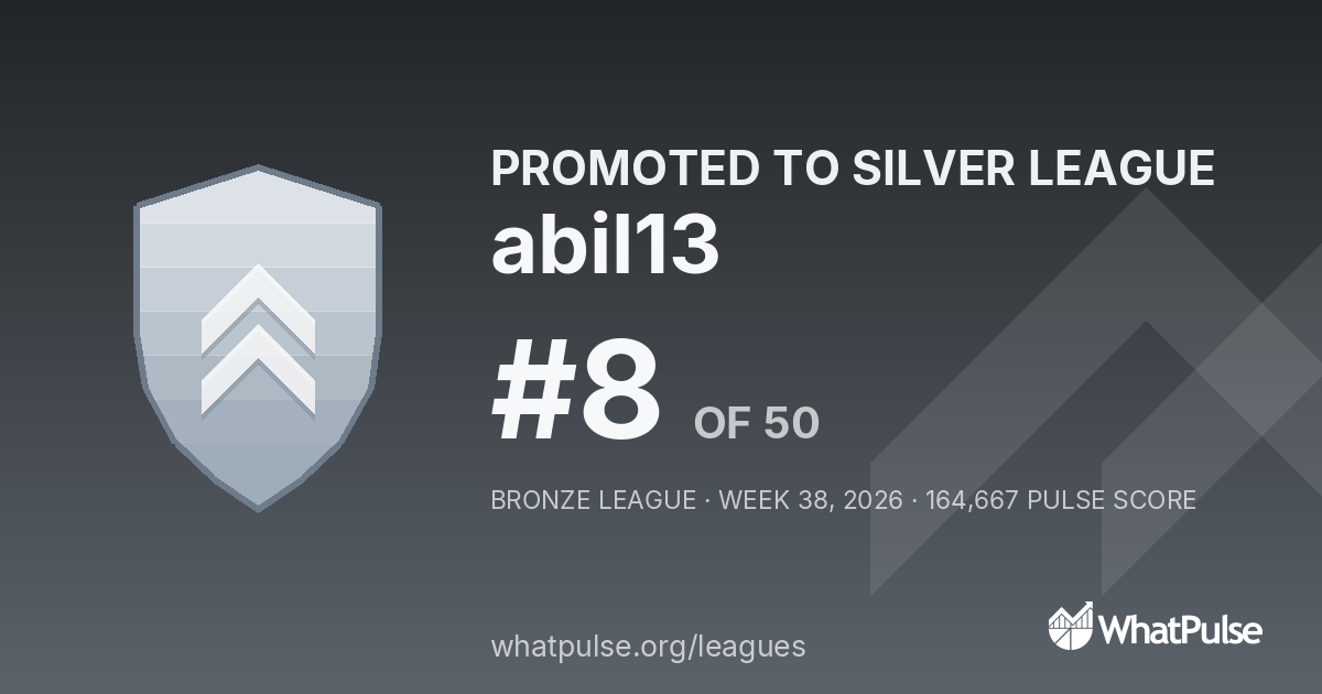 abil13 finished #8 of 50 in the Bronze League